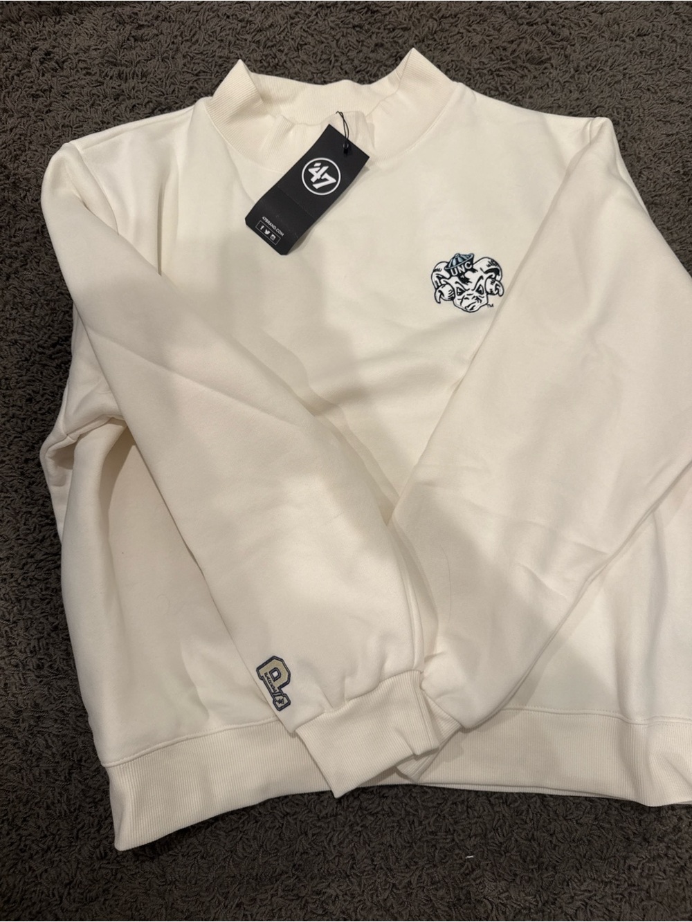 Parke x '47 North Carolina Mockneck - White Color way